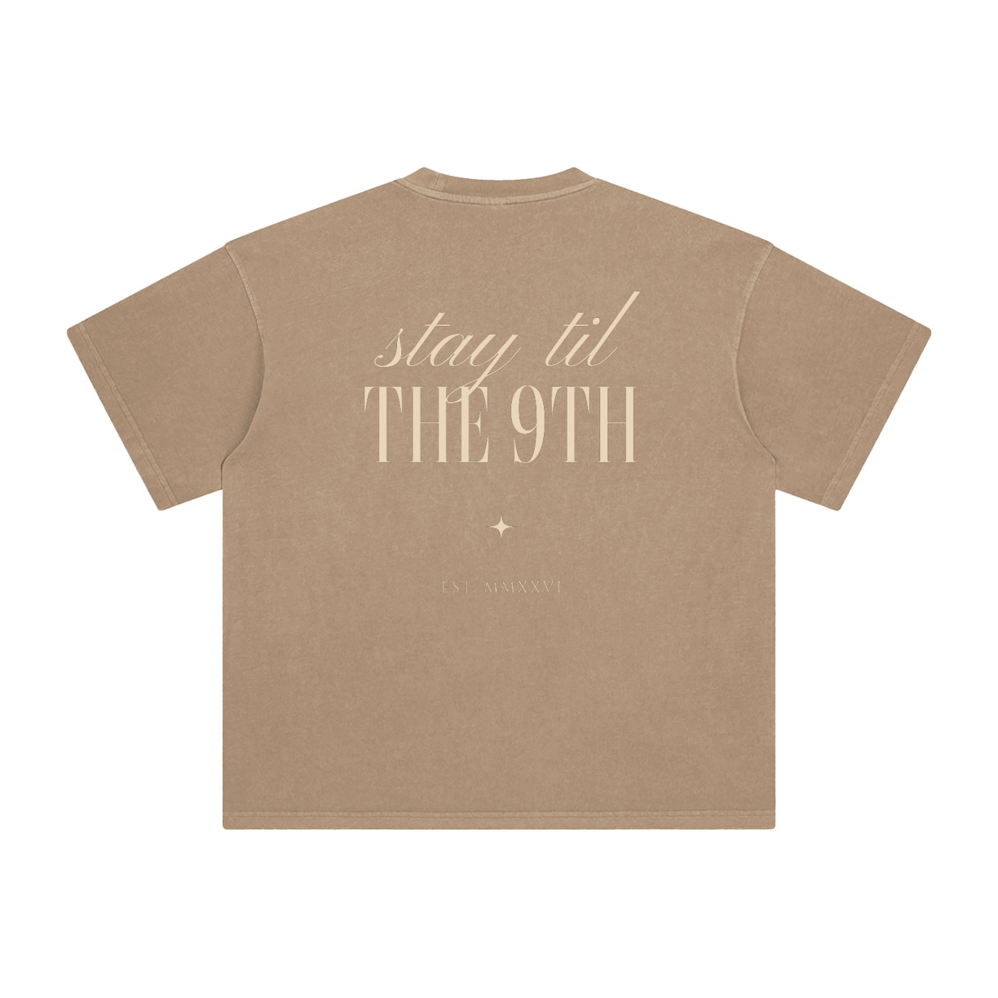 Stay Til The 9th - Enzyme Washed T-Shirt