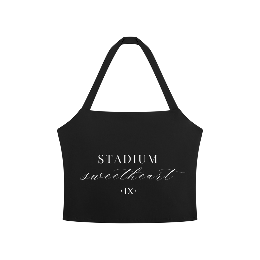 STADIUM SWEETHEART - Women's Halter Crop Sports Bra